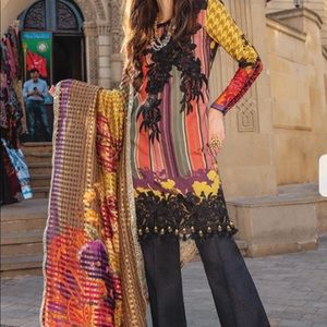 Pakistani brand new linen dress full embroidery